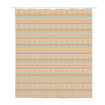 Pastel Aztec Tribal Pattern Print Polyester Shower Curtain