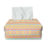 Pastel Aztec Tribal Pattern Print Rectangle Tissue Box Cover