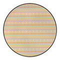 Pastel Aztec Tribal Pattern Print Round Floor Mat
