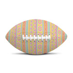 Pastel Aztec Tribal Pattern Print Rugby Ball