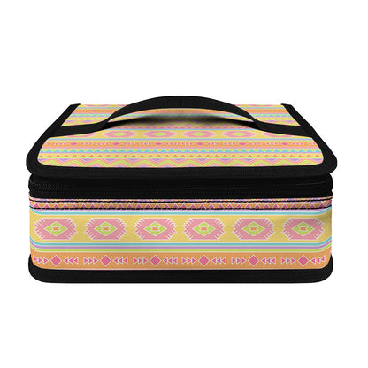 Pastel Aztec Tribal Pattern Print Small Lunch Bag