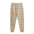 Pastel Aztec Tribal Pattern Print Sweatpants