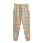 Pastel Aztec Tribal Pattern Print Sweatpants