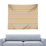 Pastel Aztec Tribal Pattern Print Tapestry