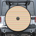 Pastel Aztec Tribal Pattern Print Tire Cover With Camera Hole