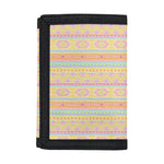 Pastel Aztec Tribal Pattern Print Trifold Wallet