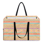 Pastel Aztec Tribal Pattern Print Utility Tote Bag