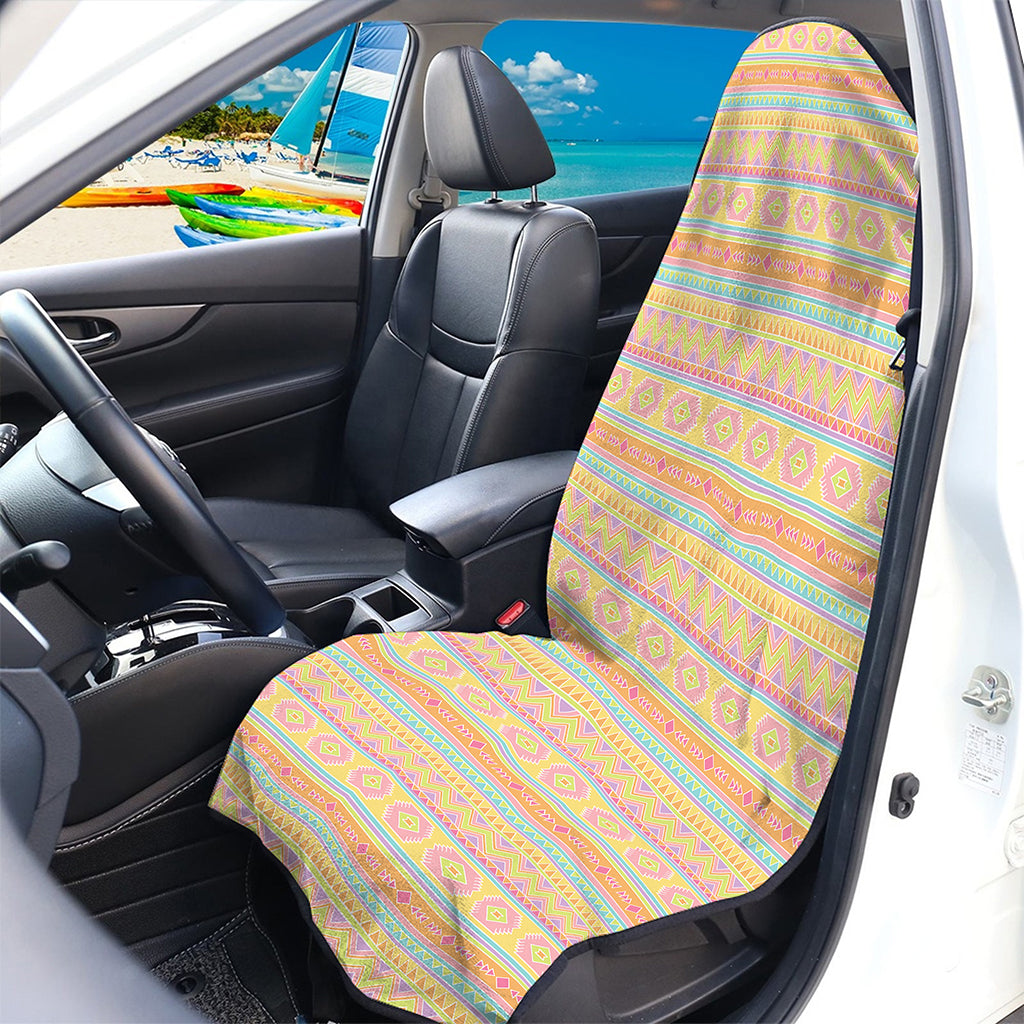 Pastel Aztec Tribal Pattern Print Waterproof Car Seat Cover
