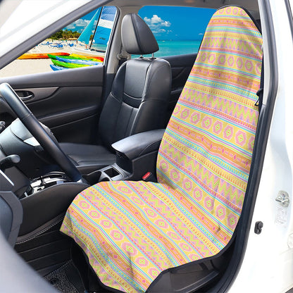 Pastel Aztec Tribal Pattern Print Waterproof Car Seat Cover