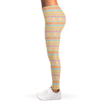 Pastel Aztec Tribal Pattern Print Women's Leggings