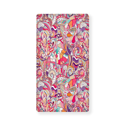 Pastel Bohemian Floral Pattern Print Baby Crib Sheet