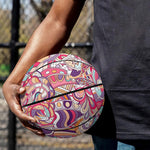 Pastel Bohemian Floral Pattern Print Basketball