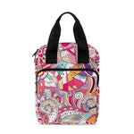 Pastel Bohemian Floral Pattern Print Bible Tote Bag