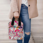 Pastel Bohemian Floral Pattern Print Bible Tote Bag