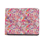 Pastel Bohemian Floral Pattern Print Bifold Wallet