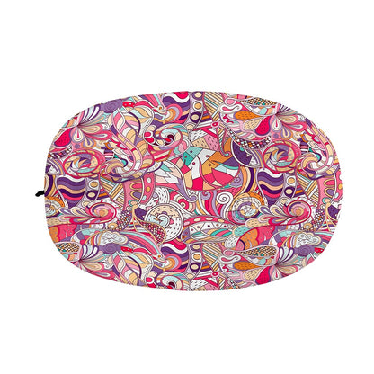 Pastel Bohemian Floral Pattern Print Car Side Mirror Covers