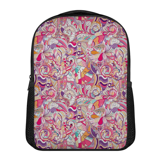 Pastel Bohemian Floral Pattern Print Casual Backpack