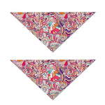 Pastel Bohemian Floral Pattern Print Dog Bandana