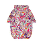 Pastel Bohemian Floral Pattern Print Dog Zip Up Hoodie
