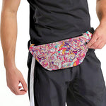 Pastel Bohemian Floral Pattern Print Fanny Pack