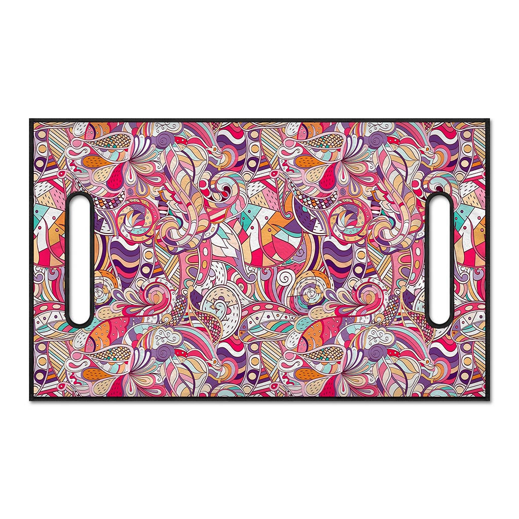 Pastel Bohemian Floral Pattern Print Golf Cart Seat Cover