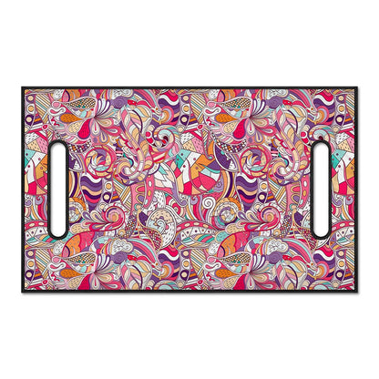 Pastel Bohemian Floral Pattern Print Golf Cart Seat Cover