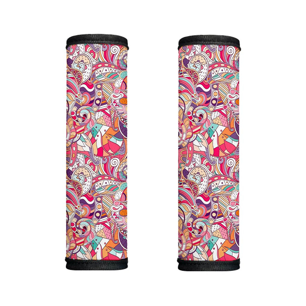 Pastel Bohemian Floral Pattern Print Handle Covers