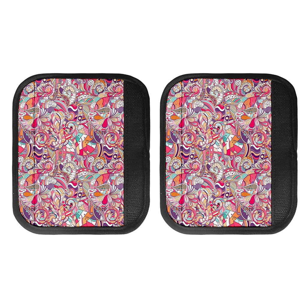 Pastel Bohemian Floral Pattern Print Handle Covers