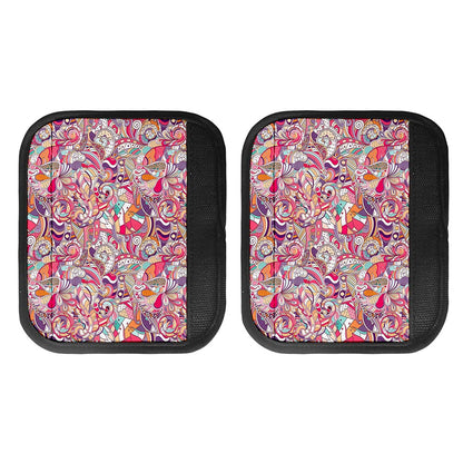 Pastel Bohemian Floral Pattern Print Handle Covers