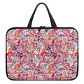 Pastel Bohemian Floral Pattern Print Laptop Sleeve With Handle