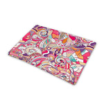 Pastel Bohemian Floral Pattern Print Pet Cooling Mat Cover