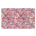 Pastel Bohemian Floral Pattern Print Polyester Doormat