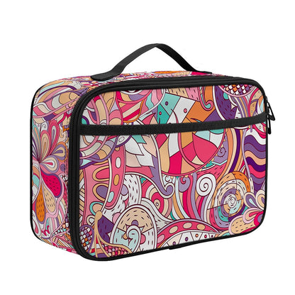 Pastel Bohemian Floral Pattern Print Portable Lunch Bag