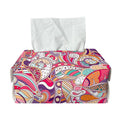 Pastel Bohemian Floral Pattern Print Rectangle Tissue Box Cover