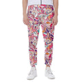 Pastel Bohemian Floral Pattern Print Joggers