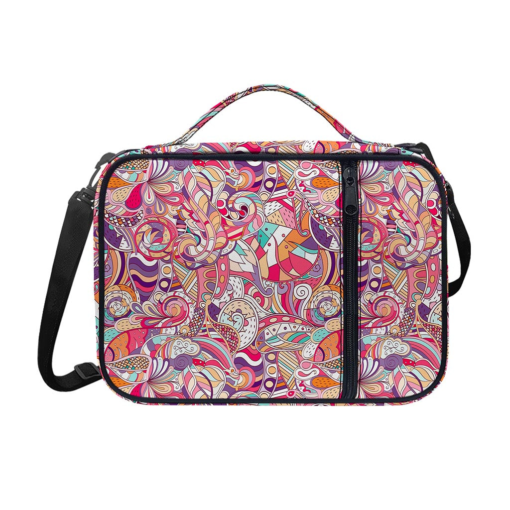 Pastel Bohemian Floral Pattern Print Shoulder Strap Bible Bag