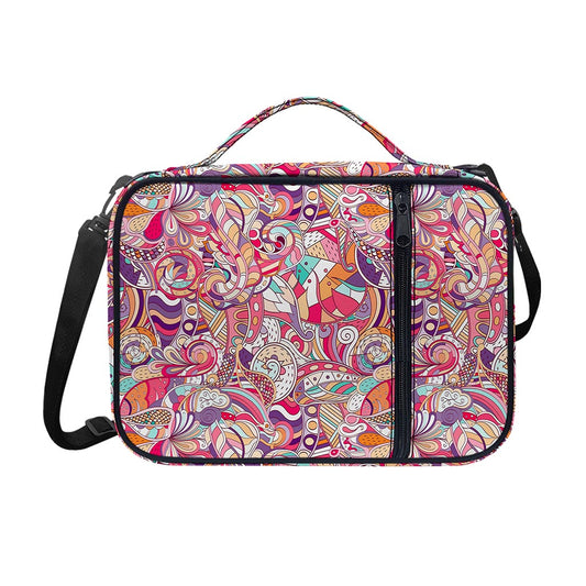Pastel Bohemian Floral Pattern Print Shoulder Strap Bible Bag