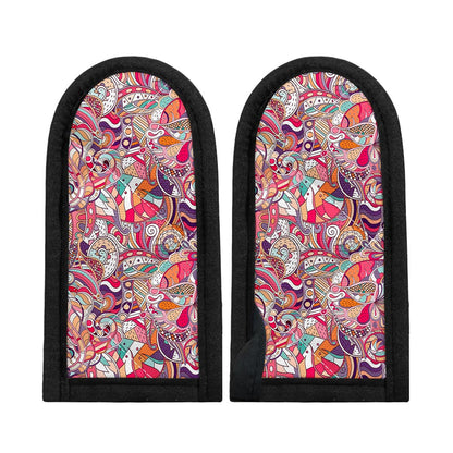 Pastel Bohemian Floral Pattern Print Skillet Handle Cover