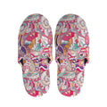 Pastel Bohemian Floral Pattern Print Slippers