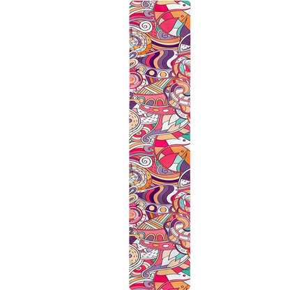 Pastel Bohemian Floral Pattern Print Table Runner