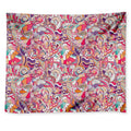 Pastel Bohemian Floral Pattern Print Tapestry