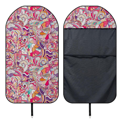 Pastel Bohemian Floral Pattern Print Waterproof Car Seat Cover