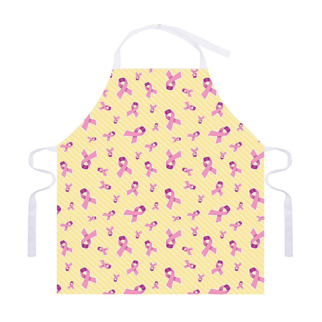Pastel Breast Cancer Awareness Print Adjustable Apron