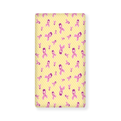 Pastel Breast Cancer Awareness Print Baby Crib Sheet