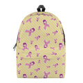 Pastel Breast Cancer Awareness Print School Backpack