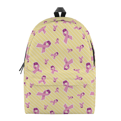 Pastel Breast Cancer Awareness Print Backpack