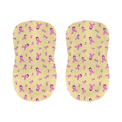 Pastel Breast Cancer Awareness Print Bar Stool Covers