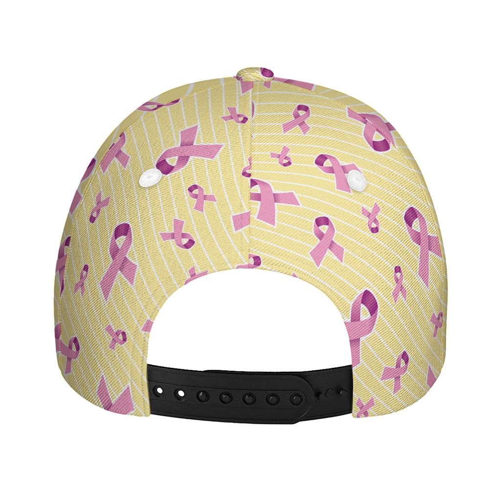 Pastel Breast Cancer Awareness Print Baseball Cap