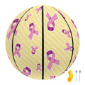 Pastel Breast Cancer Awareness Print Basketball