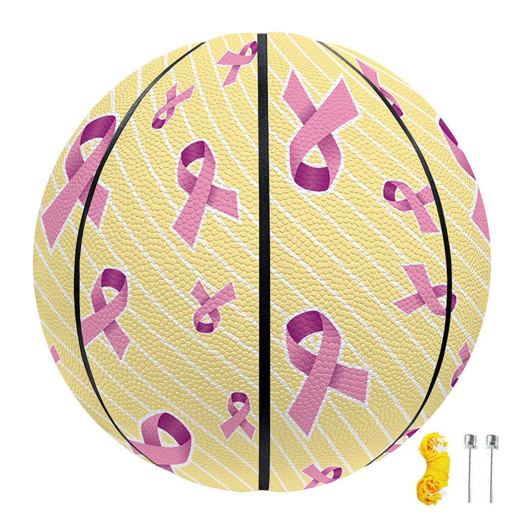Pastel Breast Cancer Awareness Print Basketball